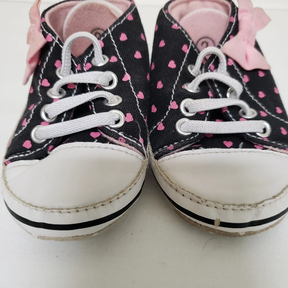 Baby Polka Dotted High Top Sneakers
